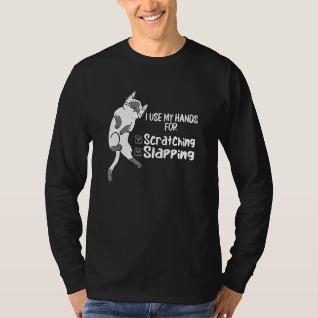 Camiseta Gato   Arranhando Gato (Frente)