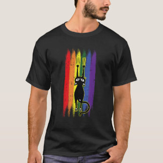 Camiseta Gato Arranhando Orgulho Gay Engraçado Pata de Gati