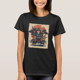 Camiseta Gato Arte Marcial Japonesa Judô Japão Samurai Cara