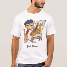 Camiseta Gato Artista - Lover Gato Gato Pintor Pintor Laran