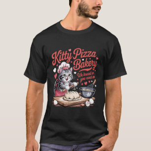 Camiseta Gato Assando Pizza de Gatinho Nós Amassamos Eles V