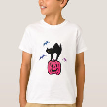 Gato Assustador no Abóbora de Halloween Pop Art