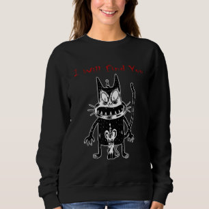 Camiseta Gato assustador sinistro de Halloween assombrado