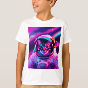 Camiseta gato astronauta