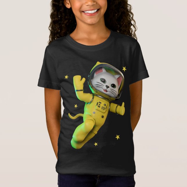 Camiseta Gato Astronauta (Frente)