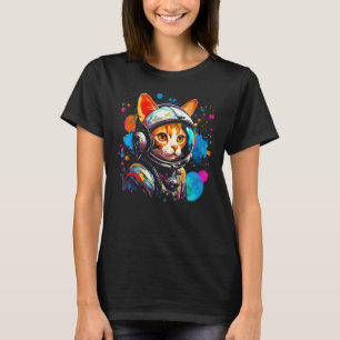 Camiseta Gato Astronauta Devon Rex
