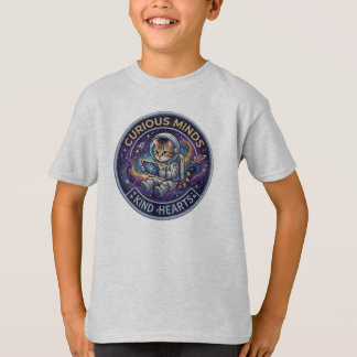 Camiseta Gato Astronauta Fofo Viagem Estelar Design Espacia