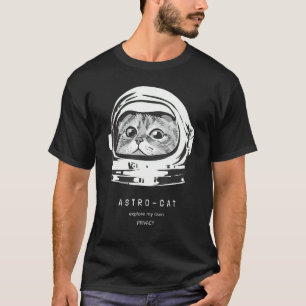 Camiseta Gato Astronauta Gato Espacial Gato Astro Viajante