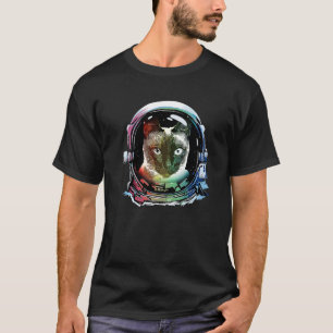 Camiseta Gato Astronauta Gato Espacial  Retro  4