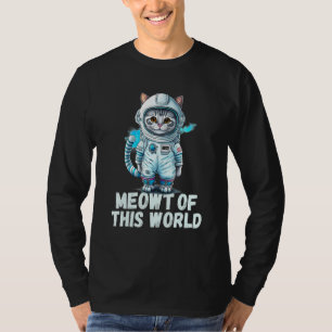 Camiseta Gato Astronauta Meowt Deste Mundo