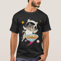 Gato Astronauta No Espaço Com Ramen Noodles Galaxy
