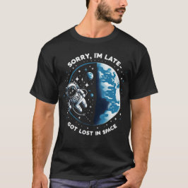 Camiseta Gato Astronauta: Perdido No Espaço