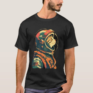 Camiseta Gato Astronauta Retro 1