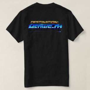 Camiseta Gato Astronauta Retro Luar do Pôr do Sol - Meows-0