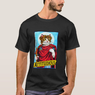 Camiseta Gato ATITUDIOSO Deus Grego Romano Gladiador Atitud