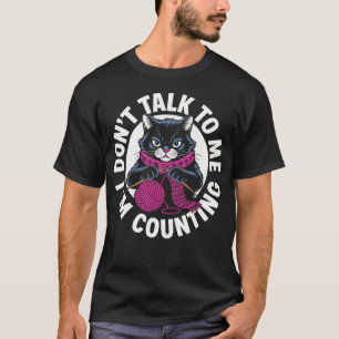 Camiseta Gato Atrevido Gancho Fio Criador Contando Pontos