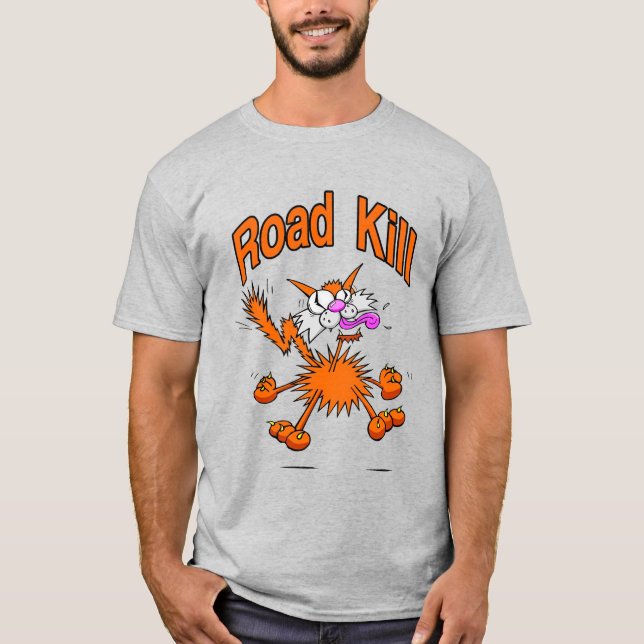 Camiseta Gato Atropelado (Frente)