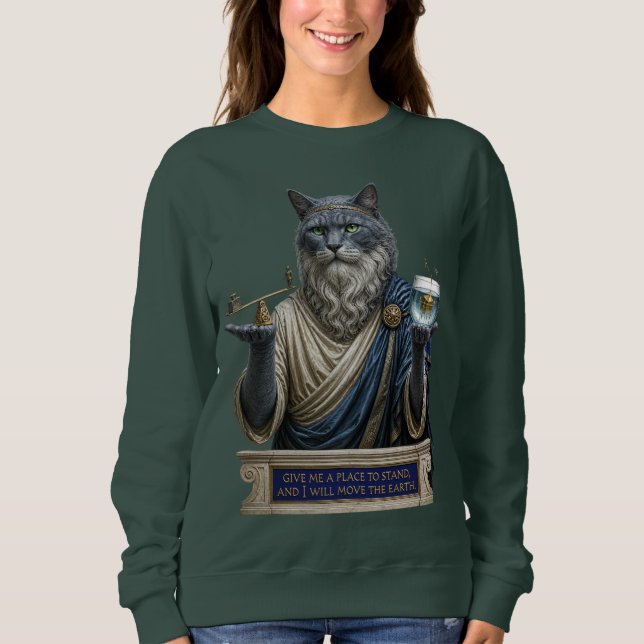 Camiseta Gato Azul Russo Arquimedes (Frente)