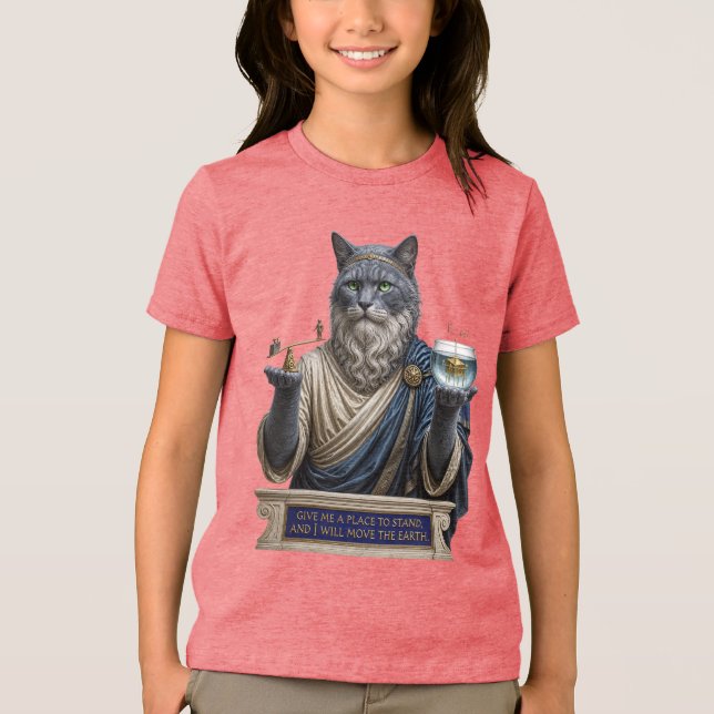 Camiseta Gato Azul Russo Arquimedes (Frente)