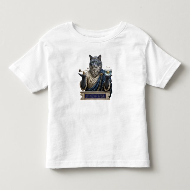 Camiseta Gato Azul Russo Arquimedes (Frente)