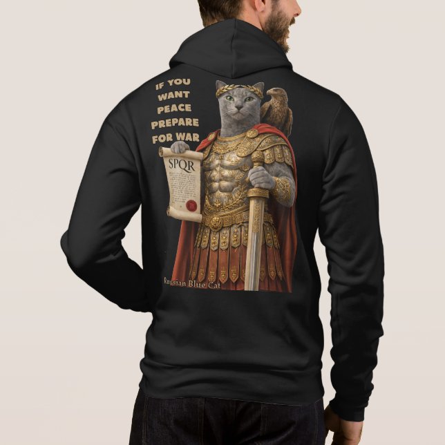 Camiseta Gato Azul Russo César (Verso)