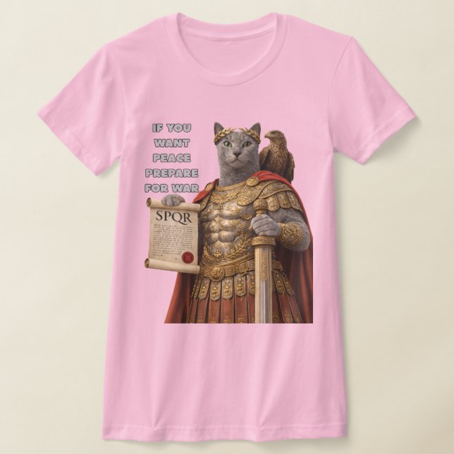 Camiseta Gato Azul Russo César (Postura )