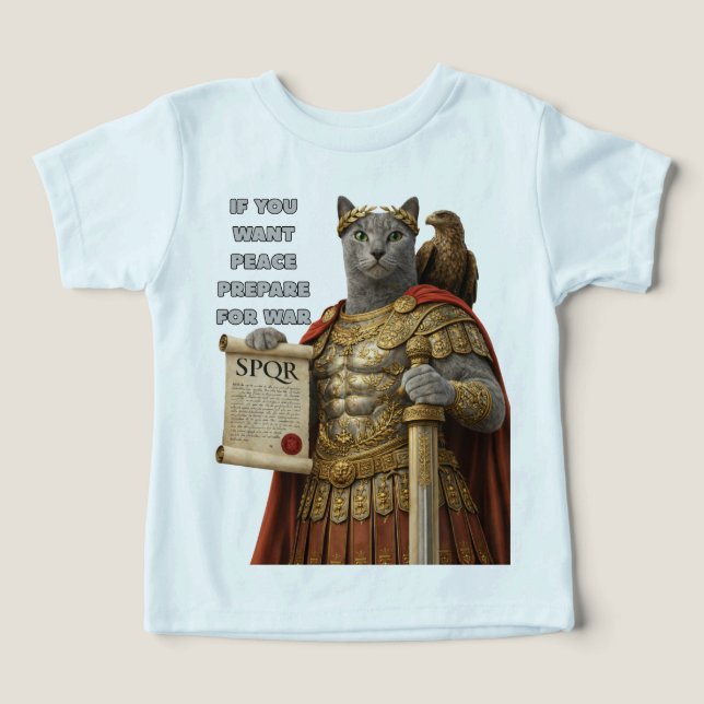 Camiseta Gato Azul Russo César (Design frontal)