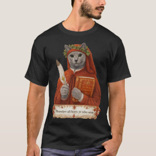 Camiseta Gato Azul Russo Dante Alighieri