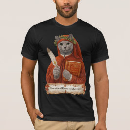 Camiseta Gato Azul Russo Dante Alighieri