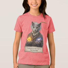 Camiseta Gato Azul Russo Einstein - Imaginação