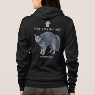 Camiseta Gato Azul Russo – Este é o Meu Humano