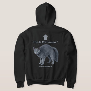 Camiseta Gato Azul Russo – Este é o Meu Humano
