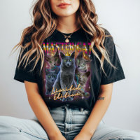 Gato Azul Russo Estilo de Cabeça-de-Arco Prata Vin