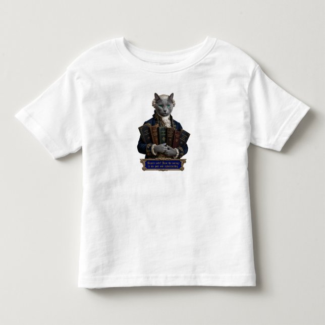 Camiseta Gato Azul Russo Immanuel Kant (Frente)