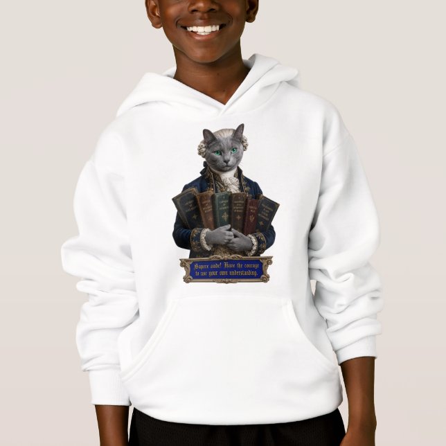 Camiseta Gato Azul Russo Immanuel Kant (Frente)