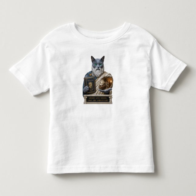 Camiseta Gato Azul Russo Plato (Frente)