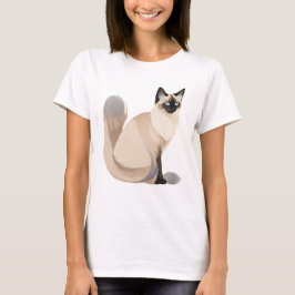Camiseta gato balinês
