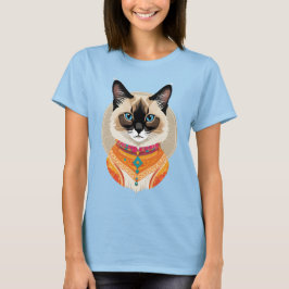 Camiseta Gato Balinês