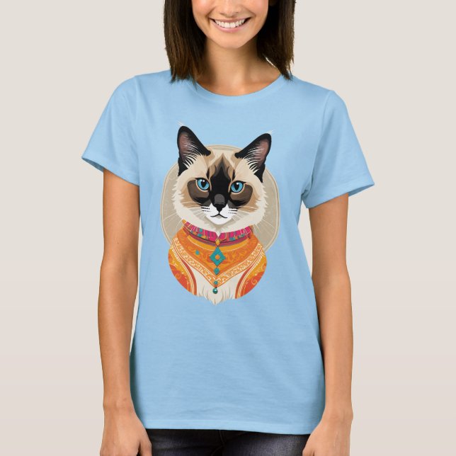 Camiseta Gato Balinês (Frente)