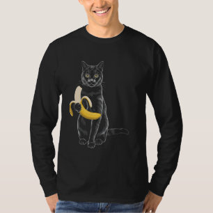 Camiseta Gato Banana Gatinho Pet Pet Lover Engraçado Humo