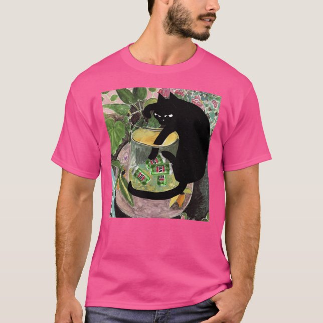 Camiseta Gato bêbado Dunk retrô (Frente)