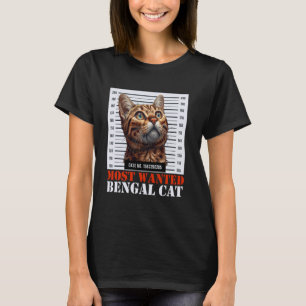 Camiseta Gato Bengal Engraçado DONOS DE GATO BENGAL MAIS PR