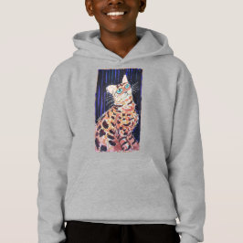 Camiseta Gato Bengal Neon Noir