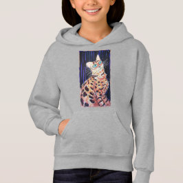 Camiseta Gato Bengal Neon Noir