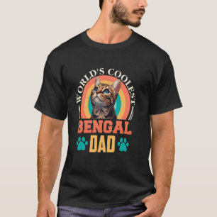 Camiseta Gato Bengal O PAI BENGAL MAIS LEGAL DO MUNDO Camis