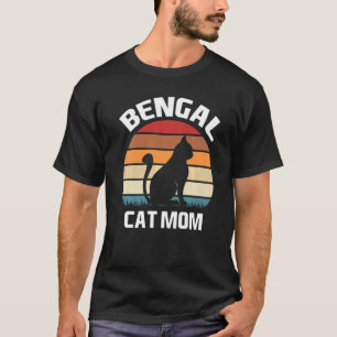 Camiseta Gato Bengala Mãe Bengala Gato de Gato de Costume B