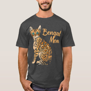 Camiseta Gato Bengala Mãe I Família Animal Doméstico Amigo