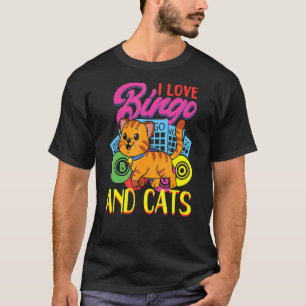 Camiseta Gato Bingo Jogo Vovó Jogador Bingo Bingo C