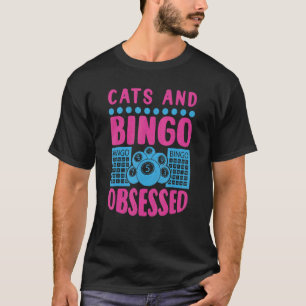Camiseta Gato Bingo Jogo Vovó Jogador Bingo Ca