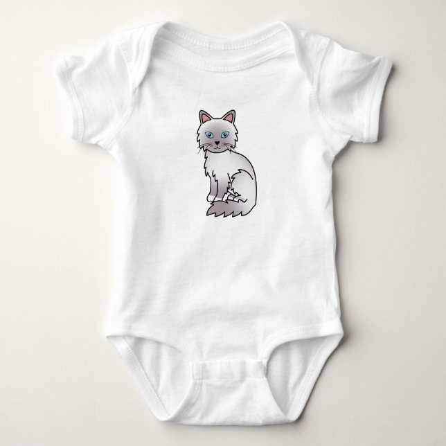 Camiseta Gato Birman / Ragdoll Lilac Point (Frente)